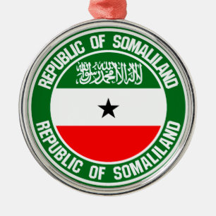 Somaliland Round Emblem Ornament Aus Metall