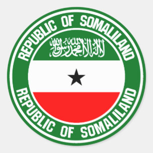 Somaliland Round Emblem Runder Aufkleber