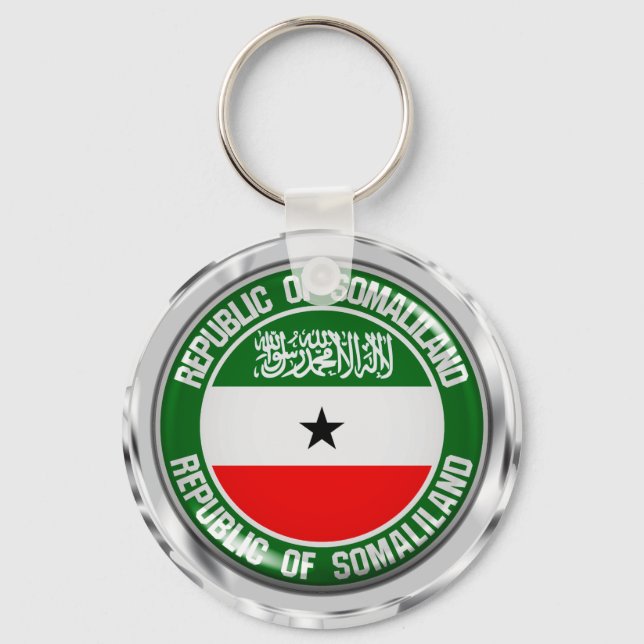 Somaliland Round Emblem Schlüsselanhänger (Vorderseite)