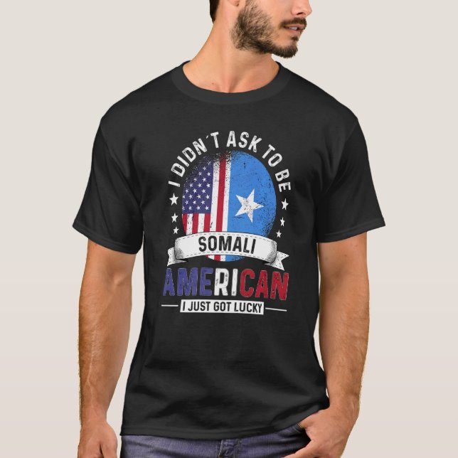 Somalisch Amerikanische Länder Flaggen Stolz Land  T-Shirt (Vorderseite)