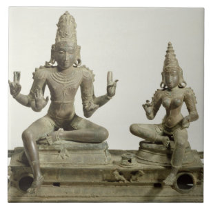 Somaskanda, Chola, Tamil Nadu (Bronze) Fliese