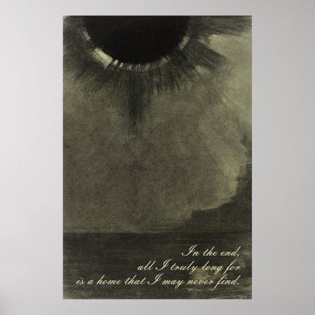 Somber Odilon Redon Ink 1880s - The Walleye Poster (Vorne)