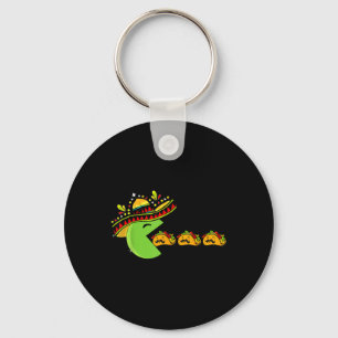 Sombrero aß lustige Tacos mit Mustaches Cinco D Schlüsselanhänger