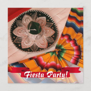 Sombrero-Fiesta-Party Einladung