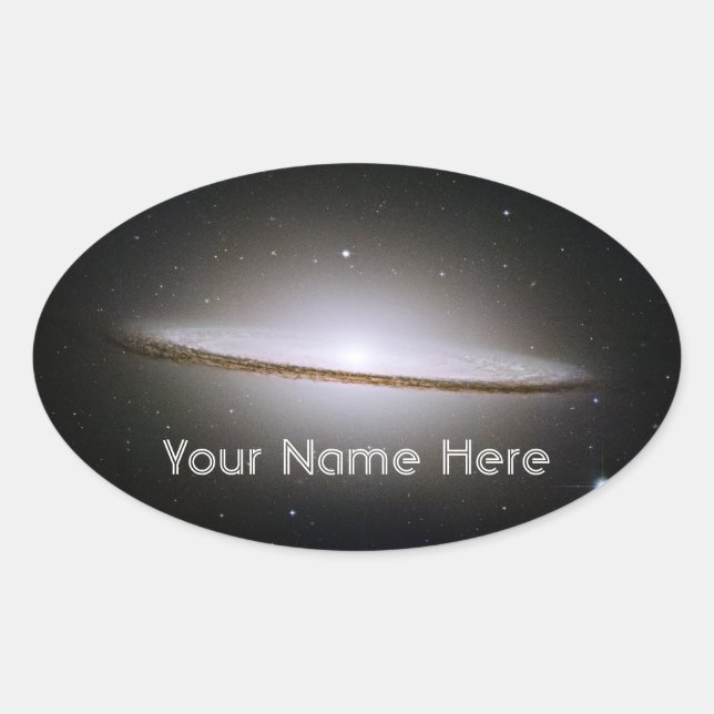 Sombrero Galaxy Buchzeichen Sticker (Vorderseite)