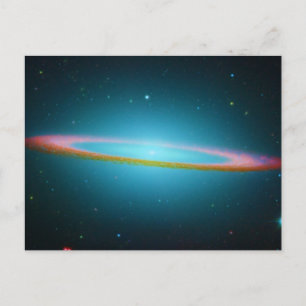 Sombrero Galaxy im Infrarotlicht Postkarte