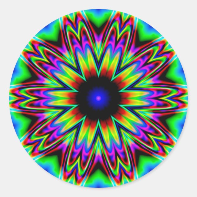 Sombrero Galaxy Mandala Runder Aufkleber (Vorderseite)