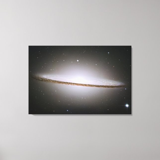 Sombrero Galaxy Wrapped Canvas Leinwanddruck (Vorderseite)