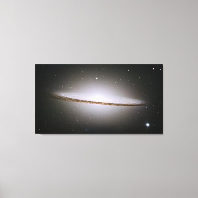 Sombrero Galaxy Wrapped Canvas Leinwanddruck (Vorderseite)