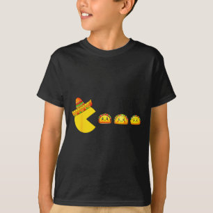 Sombrero isst Tacos Videospiel Gamer Cinco de T-Shirt