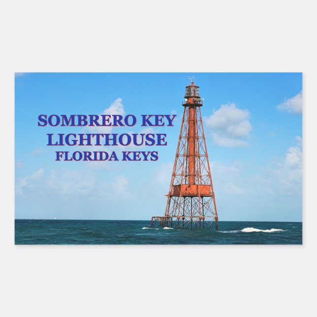 Sombrero Key Lighthouse, Florida Keys Stickers (Vorderseite)