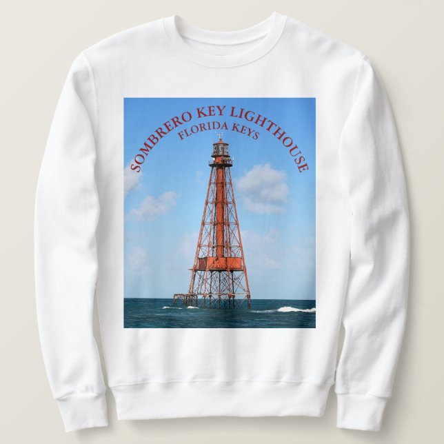 Sombrero Key Lighthouse Florida Keys Sweatshirt (Design vorne)