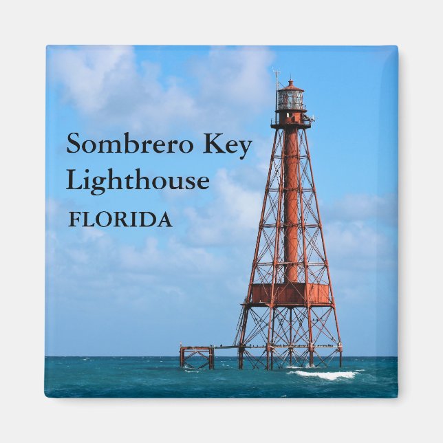 Sombrero Key Lighthouse, Florida Magnet (Vorne)