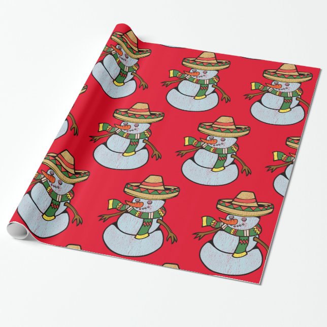 Sombrero Santa Thunder_Cove Geschenkpapier (Ungerollt)