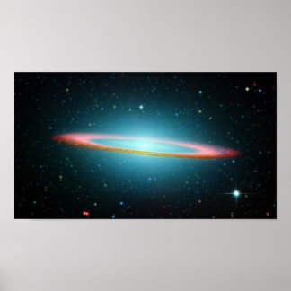 Sombrero Spiralgalaxie NGC 4594 Poster