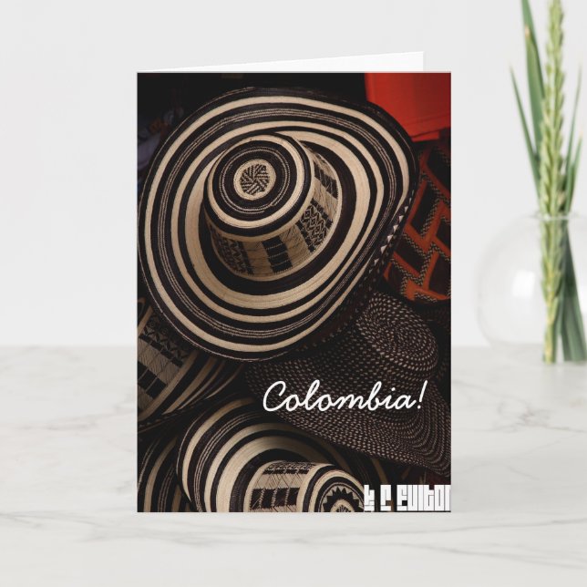 Sombrero Vueltiao, Folding Card Karte (Vorderseite)