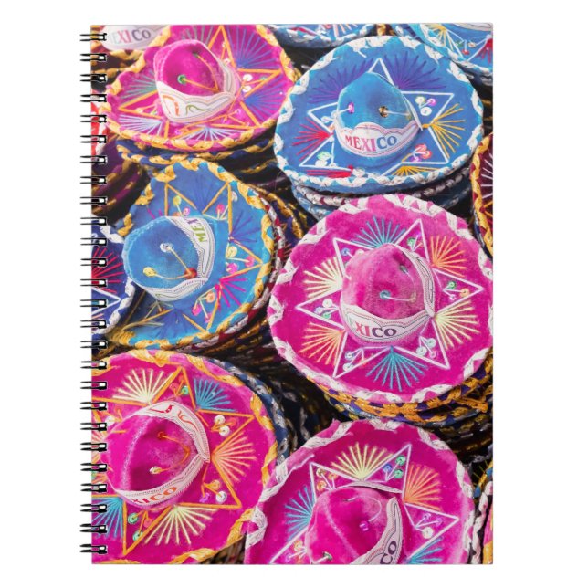 Sombreros in Mexiko Notizblock (Vorderseite)