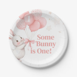 Some Bunny Balloon Birthday Party Pappteller