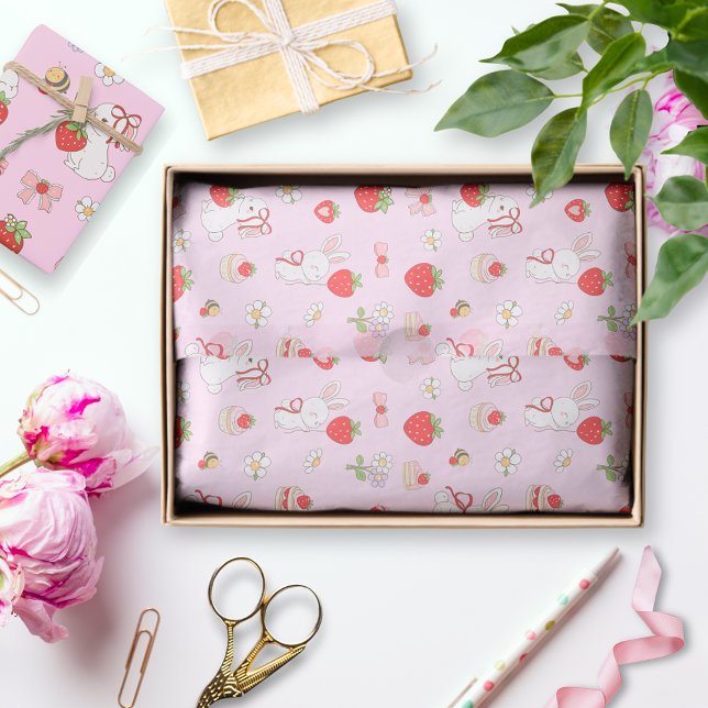 Some Bunny Birthday Pink Seidenpapier (Von Creator hochgeladen)