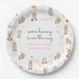 Some Bunny Is On The Way Baby Shower Pappteller