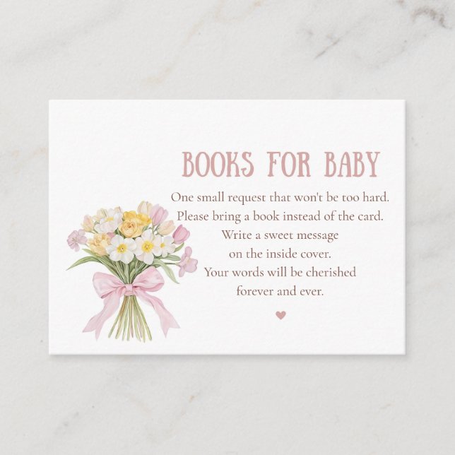 Some Bunny is on the way Invitation Set, Girl Bunn Begleitkarte (Vorderseite)