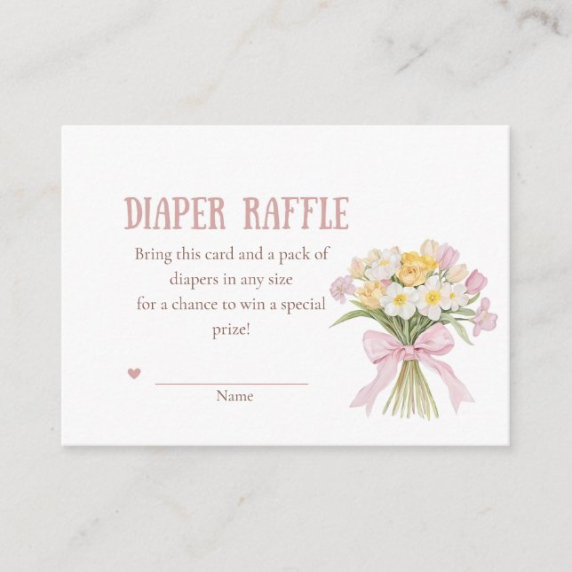 Some Bunny is on the way Invitation Set, Girl Bunn Begleitkarte (Vorderseite)