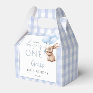 Some Bunny Is One Blaue Ballons 1er Geburtstag Geschenkschachtel