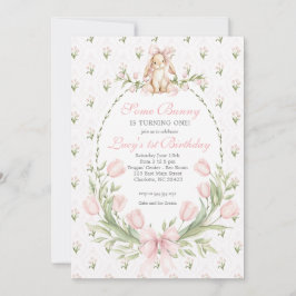Some Bunny is One Invitation, Bunny Birthday Einladung
