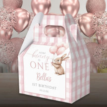 Some Bunny Is One rosa Luftballons 1. Geburtstag