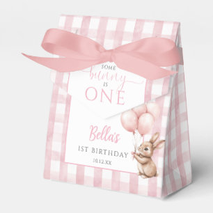 Some Bunny Is One Rosa Luftballons 1. Geburtstag Geschenkschachtel