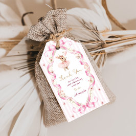 Some Bunny ist ein rosa Schleife Gingham 1. Geburt Geschenkanhänger