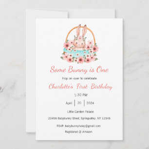 Some Bunny ist eine Einladung, Bunny One Party, 1. Einladung