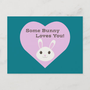 Some Bunny Liebt Dich Feiertagspostkarte