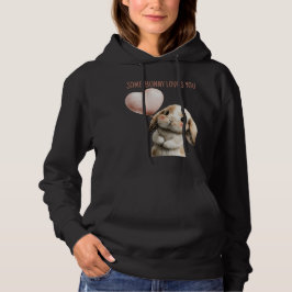 Some Bunny Loves You mit Herzballon Hoodie