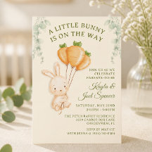 Some Bunny On The Way Karottenballon Baby Shower-E