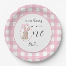 Some Bunny Paper Plate 1st Birthday Party Pappteller