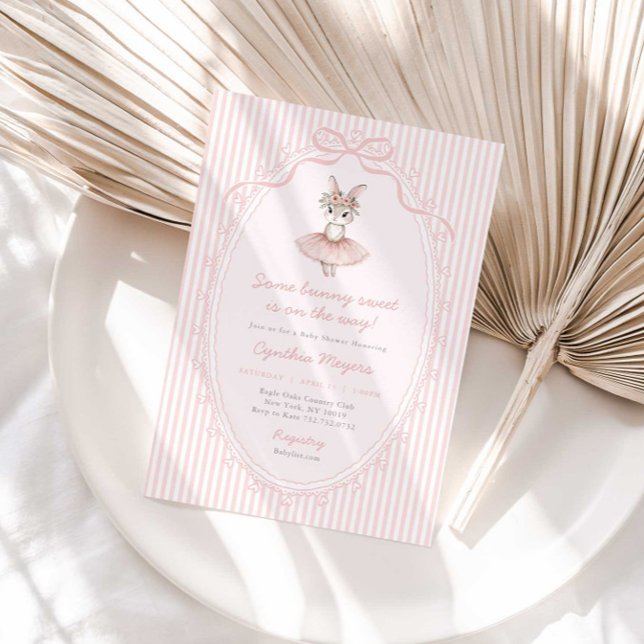 Some Bunny Sweet on the Way Baby Shower Invitation Einladung (Von Creator hochgeladen)