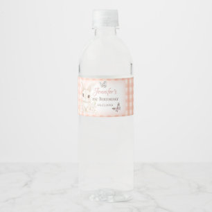 Some Bunny wird ein Jahr Wasserflaschenetiketten Wasserflaschenetikett