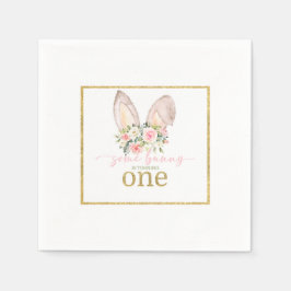 Some Bunny wird EINS (Hasenohren) Serviette