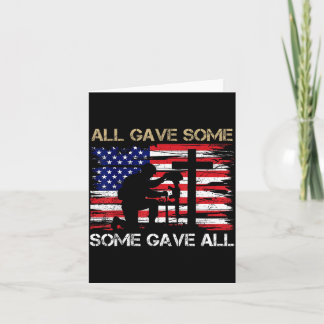 Some Gave Remember and Honor Memorial Day Flag USA Karte