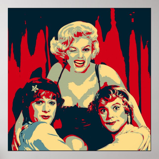 Some like it hot Pop Art Poster (Vorne)