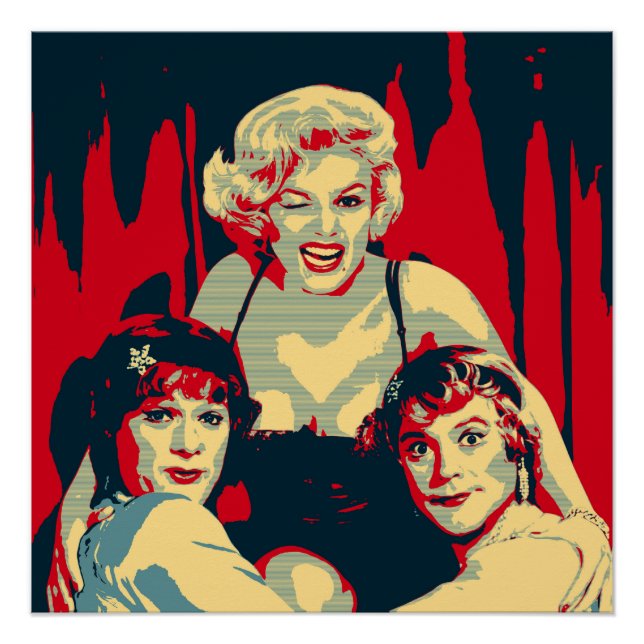Some like it hot Pop Art Poster (Vorderseite)