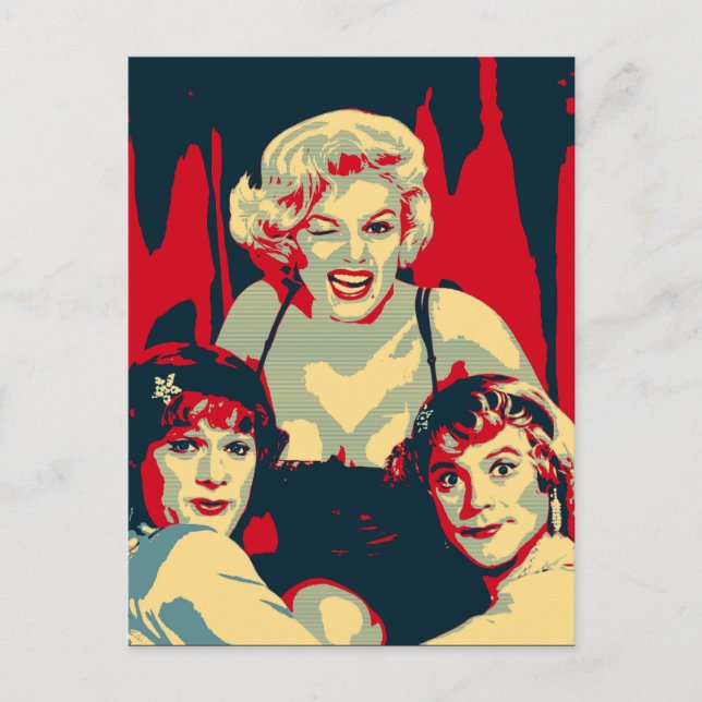 Some like it hot Pop Art Postkarte (Vorderseite)