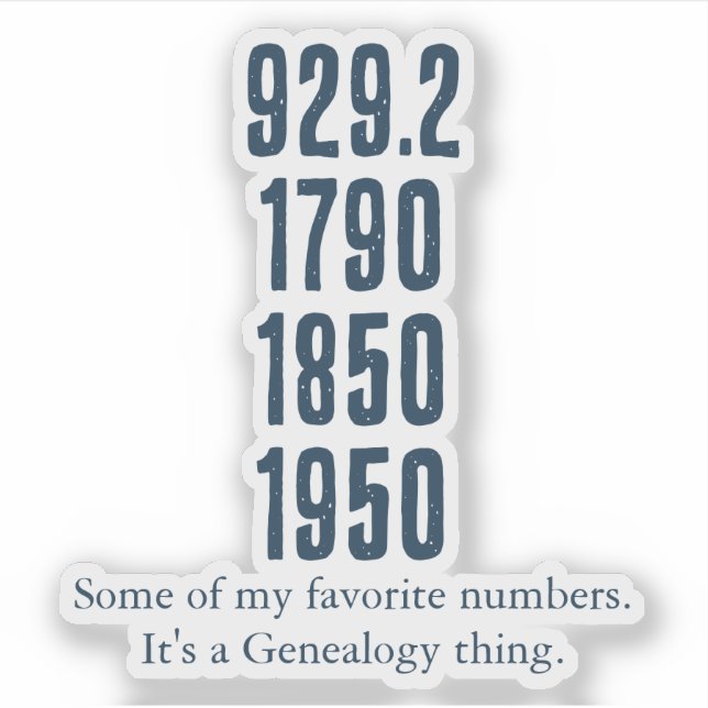 Some of my favorite numbers aufkleber (Vorderseite)