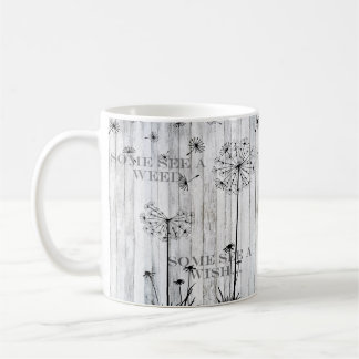 Some see a weed. Some see a wish. Dandelions Kaffeetasse
