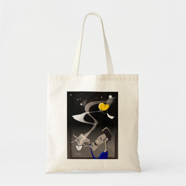 Somebird - Zeit für Kaffee Tote Bag Tragetasche (Vorne)