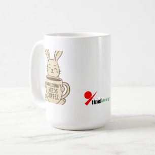 "Somebunny braucht Kaffee" Tasse   Süße Hasen-Wort
