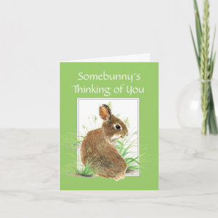 Somebunny denkt an dich, Rabbit, Bunny Karte