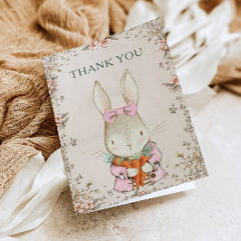 Somebunny is Turning One Birthday Thank You Card Einladung