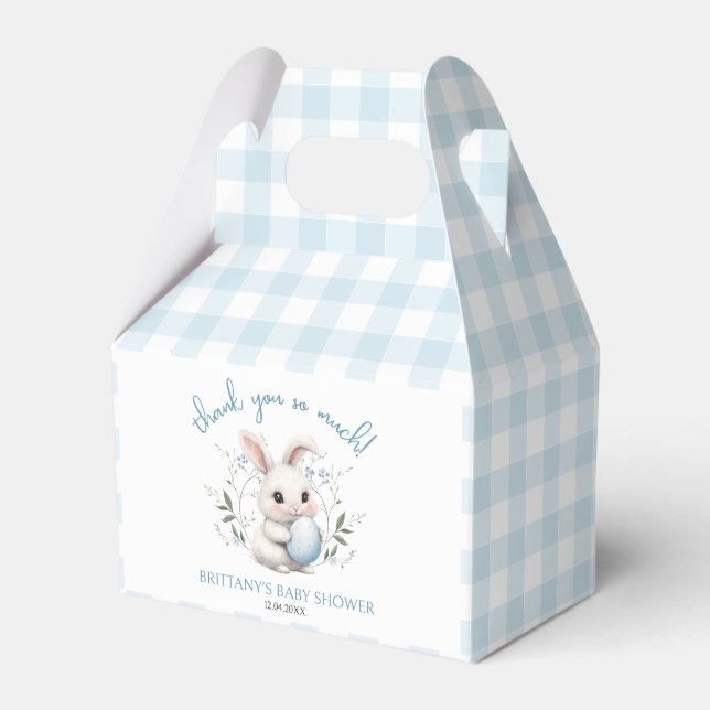 Somebunny ist auf dem Way Boy Easter Baby Shower Geschenkschachtel (Vorderseite)